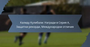 Калиду Кулибали: Награди в Серия А, Защитни рекорди, Международни отличия